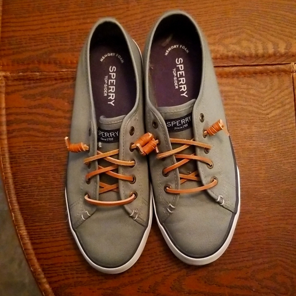 Women's Sperry Dark Gray Topsiders